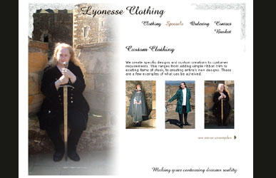 Lyonesse Clothing site